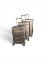 HEUER Aluminium Premium 2026 LINE in Champagner All-Inclusive Reise Paket + Heuer Aluminium Wallet in Silber